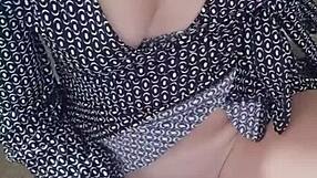 blonde milf gets off with dildo on steamy video call with dirty talk