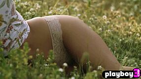 I reveal my natural small tits and stunning body while posing in nature.