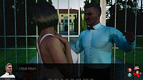 Blonde With Shaved Pussy And Big Tits Gives Public Upskirt Blowjob