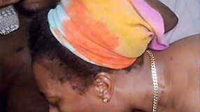 Southern ebony babe excels at ass licking and deepthroat