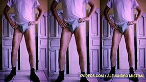 Watch Alejandro Mistral In Lingerie Suck Mature Cock Exclamatorily!