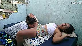 Enjoying a sunny day with wild outdoor sex alongside my slutty friend