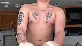 hot guy fucks life size toy while cheating on girlfriend