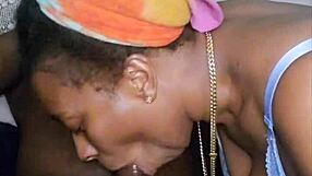 Southern ebony babe excels at ass licking and deepthroat