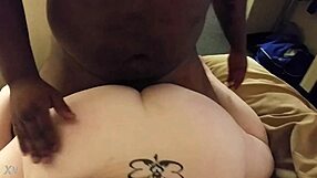 Wife secretly indulges in fucking a massive big black cock.