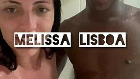 Big ass guy barebacks me in shower, facial cumshot