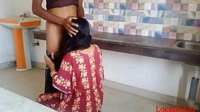 desi mature village wife in red dress nighty, fucking hard on webcam by localsex31