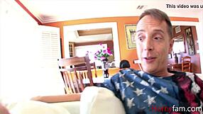 elektra rose begs to suck stepdaddy's old cock