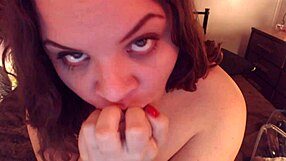 Sw33tcherry performs blowjob with toys and dildo on webcam