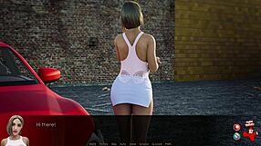 Blonde With Shaved Pussy And Big Tits Gives Public Upskirt Blowjob