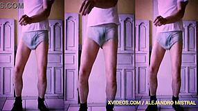 Watch Alejandro Mistral In Lingerie Suck Mature Cock Exclamatorily!