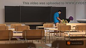 Sex game at home with a teacher
