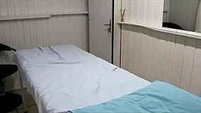 Pernocas says, 'Watch my big tits attack the masseur'