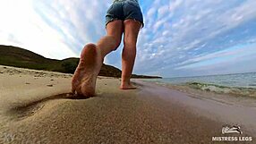 follow my wrinkled feet footprints on the beach