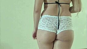 Blonde Latina Teen Prostitute's Wet Panties And Big Ass