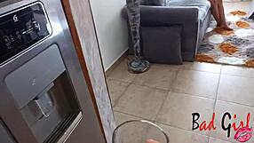 Latina teen loses bet and takes stepfather's big cock in ass