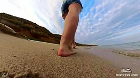 follow my wrinkled feet footprints on the beach