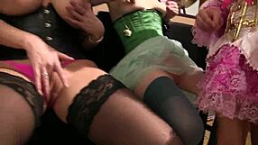 Holy Shit, Four Teens Unleashing Wild Orgy at Masquerade Ball!