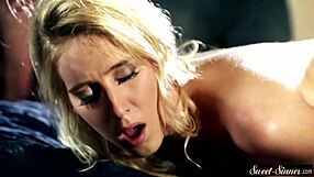 本物の義理の娘Cが授業後にタブーなエロプレイで激しくバックから突かれる