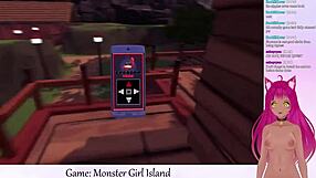 Vtuber Facesitting Monster Girl In Island Game?