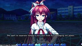 Emotional creampie in hentai game