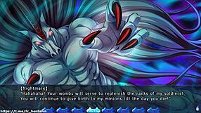 Emotional creampie in hentai game