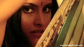 feeling the erotic vibes with a stunning bollywood brunette beauty dancing nude