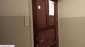 Latina teen asks neighbor for plumbing help then seduces him outdoors