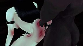 Goth slut experiences monster bbc for the first time, leading to orgasm