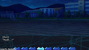 Emotional creampie in hentai game