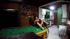 Lady Milf Fucks Sulista on Pool Table!