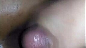 Latina milf gives intense handjob to small cock