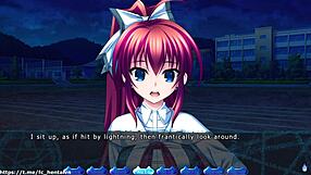 Emotional creampie in hentai game