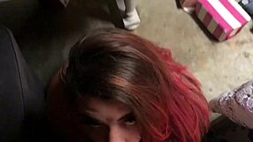 hey babe, watch this bbw with huge natural tits suck me off in the garage