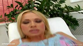 Chrystine indulges in solo fingering for intense masturbation