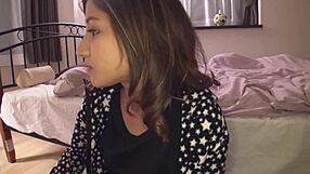 Ami Gets Horny After Drinking And Gives Blowjob