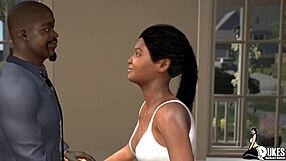 Freaky BBC Meets Sexy Mature Conquest in 3D Cartoon