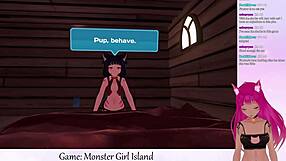 Vtuber Facesitting Monster Girl In Island Game?