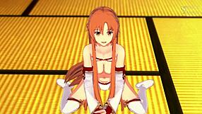 Asuna Gives Detailed Jerk Off Instructions with Pussy Play and Cum Countdown in Anime Roleplay