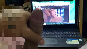 Blonde Milf Loves Her Fans with Cum Tribute