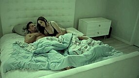 Busty babe wakes BF for rough anal session