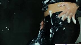 Solo Bukkake Babe Takes Massive Cumshot from Gloryhole