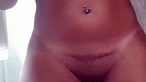 agatha carioca undresses and strips, ripping clothes while cuckold husband watches in the room on webcam