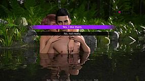 ジョンがオードリーとリジーと川でガチハメセックス