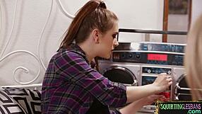 glam lesbians licking squirting pussies