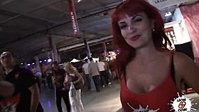 European Redhead Uses Dildo Intensely