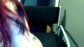 Miss Liz Vicious Rocks Big Pink Dildo on Cam