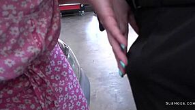 Charlie rae gives suck and gets doggy in rough session