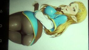i cum tribute to princess zelda in latex anime hentai