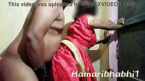 indian village wife banged hard in hot red saree